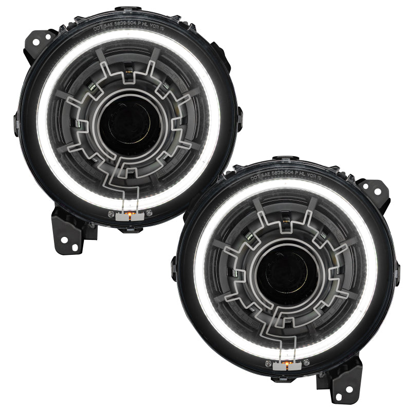 Oracle Lighting 18-22 Jeep Wrangler JL / 20-22 Jeep Gladiator JT Oculus Bi-LED Projector Headlights - eliteracefab.com