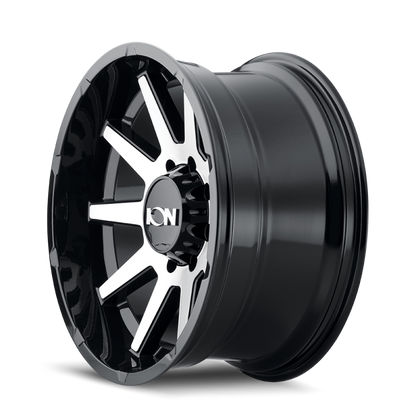 ION Type 143 17x9 / 8x170 BP / -12mm Offset / 125.2mm Hub Black/Machined Wheel