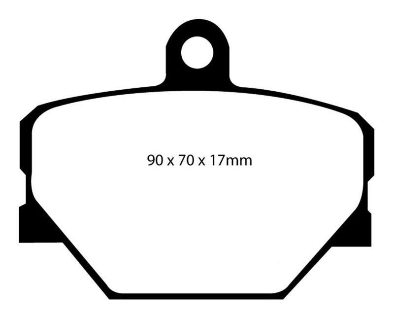 EBC 08+ Smart Fortwo 1.0 Greenstuff Front Brake Pads - eliteracefab.com