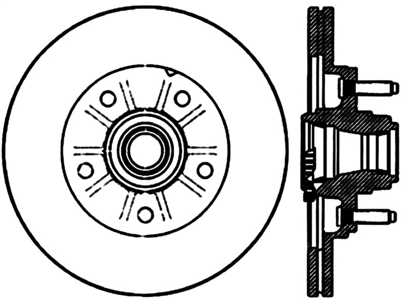 StopTech Power Slot 01-03 Ford F150 5 Lug Front Right Slotted CRYO Rotor Stoptech