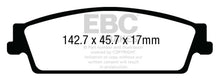 Load image into Gallery viewer, EBC 15+ Cadillac Escalade 6.2 2WD Yellowstuff Rear Brake Pads - eliteracefab.com