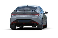 Rally Armor 2022 Hyundai Elantra N & N Line Black UR Mud Flap w/ Red Logo - eliteracefab.com