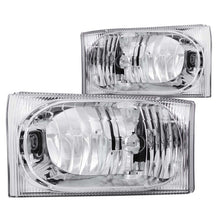 Load image into Gallery viewer, ANZO USA Ford Excursion Crystal Headlights Chrome 2pc; 2000-2004 - eliteracefab.com