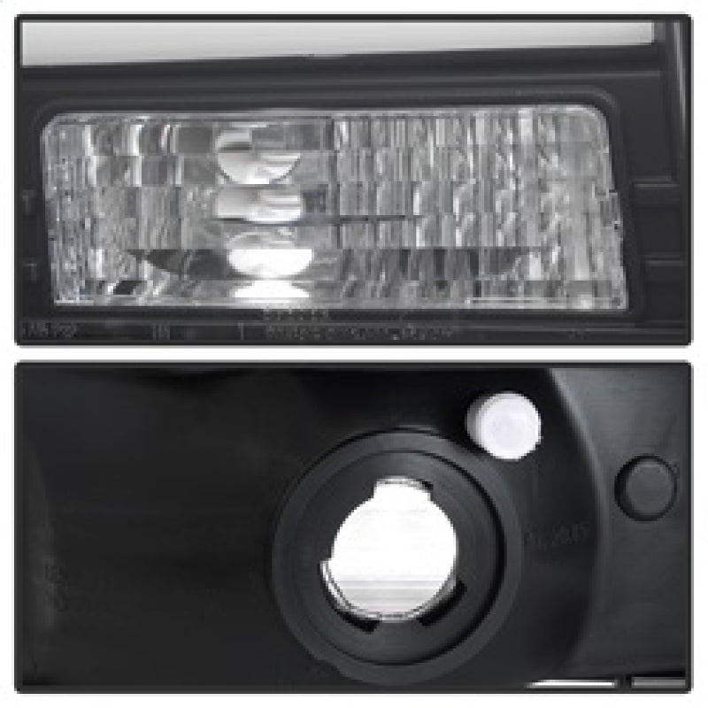 Spyder 99-04 Ford F250 Super Duty Projector Headlights - Light Bar - Black PRO-YD-FF25099V2-LB-BK - eliteracefab.com