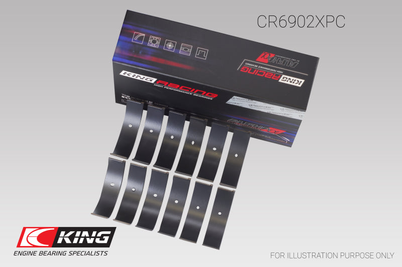 King Nissan VQ35HR/VQ37VHR/VR30DTT (Size +.026) pMaxKote Rod Bearing Set King Engine Bearings