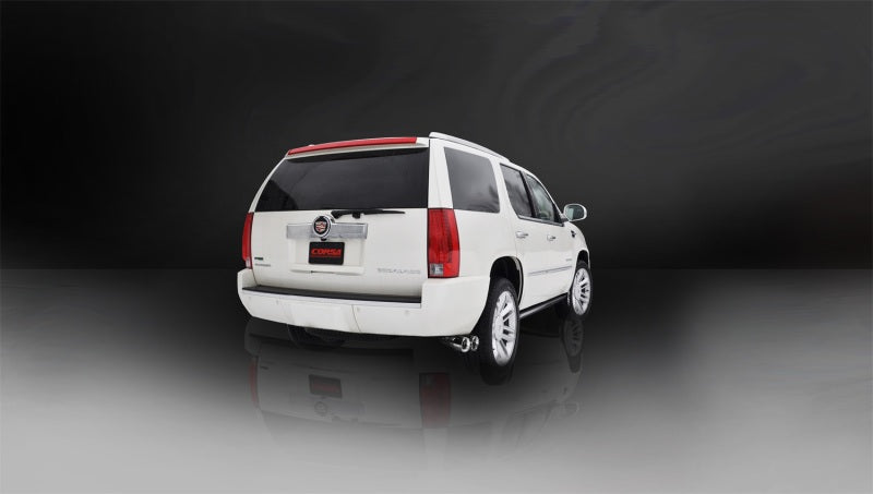 Corsa 11-13 Cadillac Escalade ESV 6.2L V8 Polished Sport Cat-Back Exhaust CORSA Performance