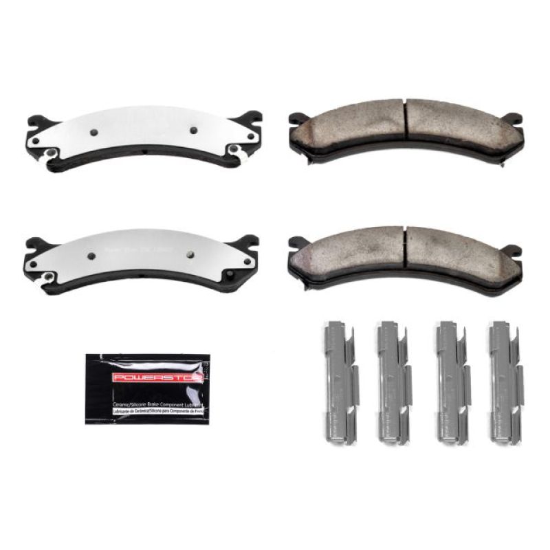 Power Stop 00-05 Cadillac DeVille Front Z36 Truck & Tow Brake Pads w/Hardware - eliteracefab.com