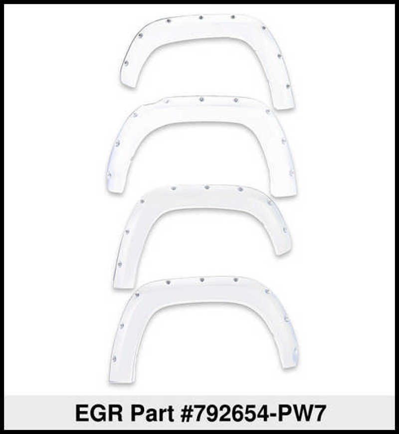 EGR 09+ Dodge Ram LD Bolt-On Look Color Match Fender Flares - Set - Bright White - eliteracefab.com