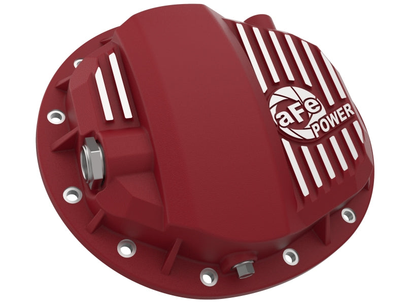 aFe Pro Series Rear Differential Cover Red w/ Machined Fins for 19-24 Chevy Silverado/Suburban/Tahoe/ GMC Sierra/Yukon - 46-71140R