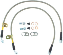 Load image into Gallery viewer, STOPTECH 06-15 MAZDA MIATA STAINLESS STEEL FRONT BRAKE LINE KIT FOR 4300, 950.45007 - eliteracefab.com