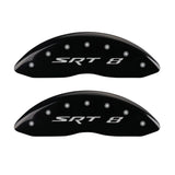 MGP 4 Caliper Covers Engraved Front & Rear SRT8 Black finish silver ch