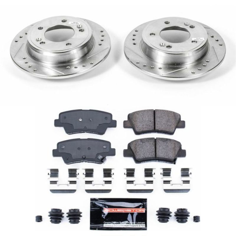 Power Stop 12-17 Hyundai Veloster Rear Z23 Evolution Sport Brake Kit - eliteracefab.com