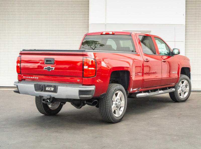 Borla 15-19 Chevy Silverado 2500 6.0L CC/STD Bed/153.7in WB S-Type Catback Exhaust Black Chrome Tip - eliteracefab.com