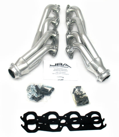 JBA 88-93 GM Truck 7.4L BBC w/A.I.R. 1-3/4in Primary Silver Ctd Cat4Ward Header JBA