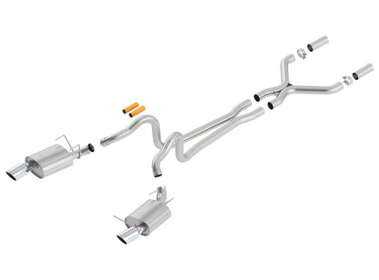 Borla 13-14 Mustang GT/Boss 302 5.0L V8 RWD Single Split Rear Exit ATAK Catback Exhaust - eliteracefab.com