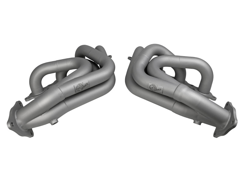 aFe Twisted 304SS Header 2020 Chevy Corvette (C8) 6.2L V8 - Titanium Ceramic Coated - eliteracefab.com