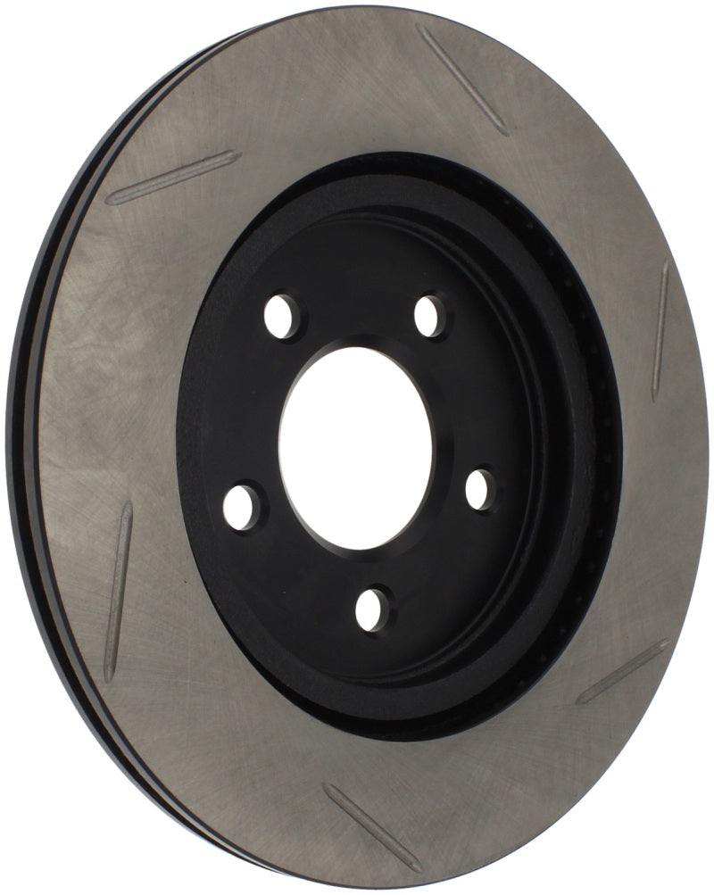 StopTech Power Slot 05-10 Mustang V6/4.0L / GT V8-4.6L Rear Right Slotted Rotor - eliteracefab.com