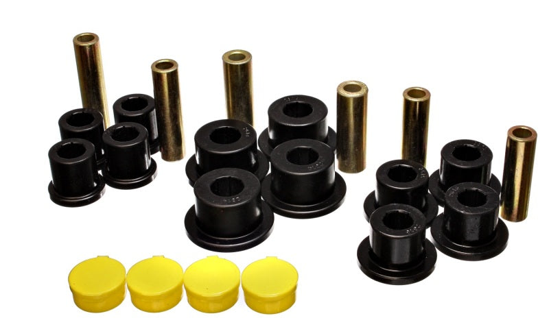 Energy Suspension 02-05 Dodge Ram 1500 2WD Black Rear Leaf Spring Bushing Set - eliteracefab.com