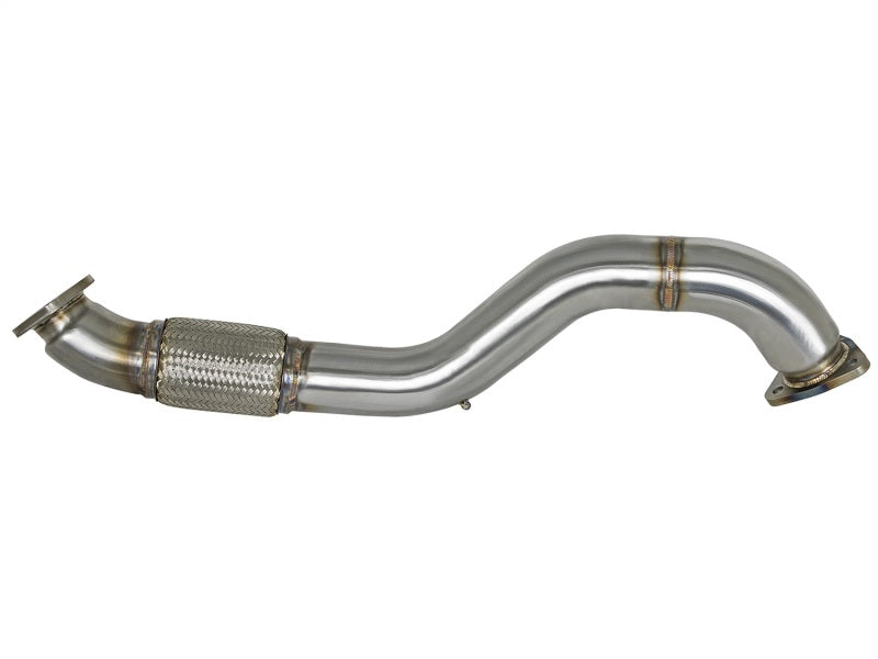 aFe Twisted Steel 3in Rear Down-Pipe/Mid Pipe 2017+ Honda Civic Type R I4 2.0L (t) - eliteracefab.com