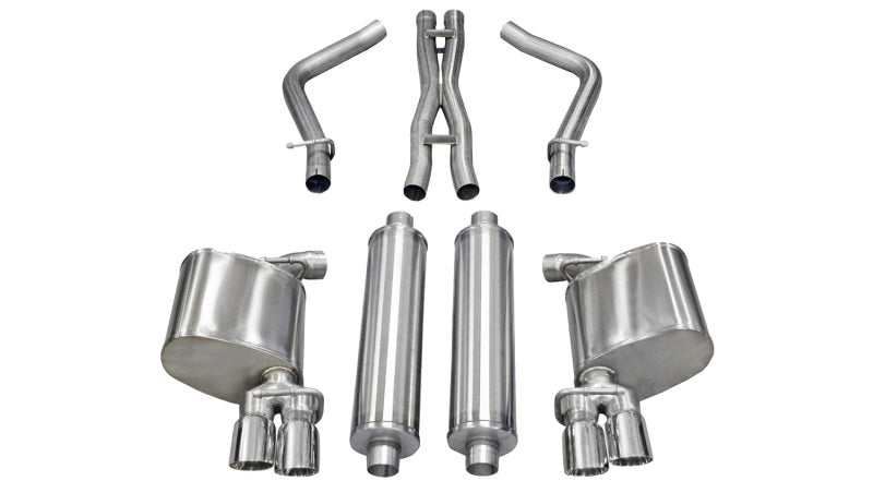 Corsa 11-13 Dodge Charger R/T 5.7L V8 Polished Xtreme Cat-Back Exhaust - eliteracefab.com