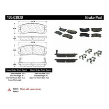 Load image into Gallery viewer, POSIQUIET MITSUBISHI REAR CERAMIC BRAKE PADS, 105.03830 - eliteracefab.com