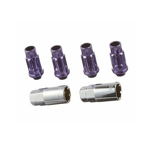 WHEEL MATE MUTEKI SR48 OPEN END LOCKING LUG NUT SET OF 4 – PURPLE 12×1.50 48MM Wheel Mate