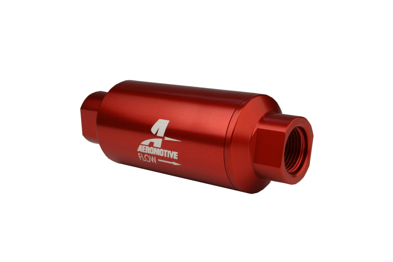 Aeromotive Fuel Filter 40 Micron ORB-10 Red - eliteracefab.com