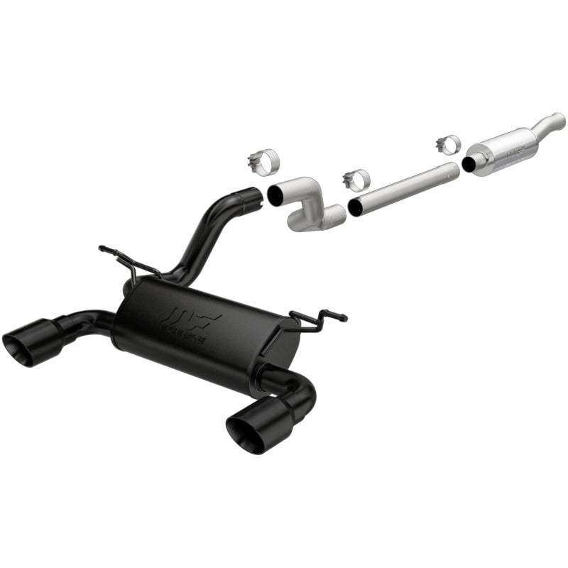 MagnaFlow 2018+ Jeep Wrangler 3.6L 409 SS Dual Split Rear Exit Black Tips Cat-Back Exhaust - eliteracefab.com