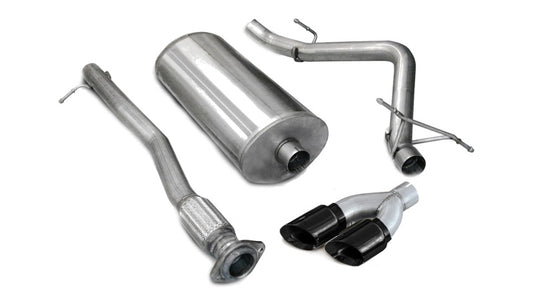 Corsa 07-08 Chevrolet Silverado Crew Cab/Short Bed 1500 5.3L V8 Black Sport Cat-Back Exhaust CORSA Performance