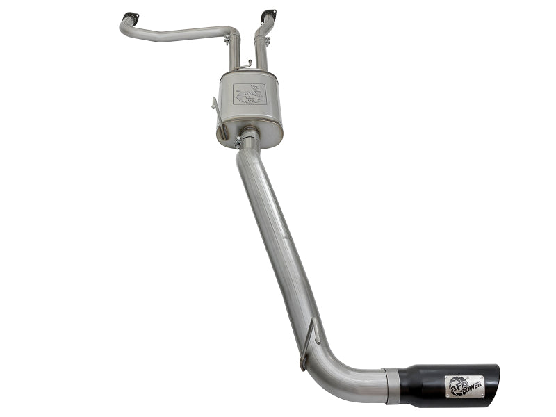 aFe MACHForce XP 2.5in Cat-Back Exhaust System w/ Black Tip Nissan Frontier 17-19 V8-5.6L - eliteracefab.com