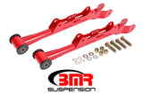 BMR 10-15 5TH GEN CAMARO CHROME MOLY NON-ADJ. REAR LOWER CONTROL ARMS (DELRIN) - RED MTCA030