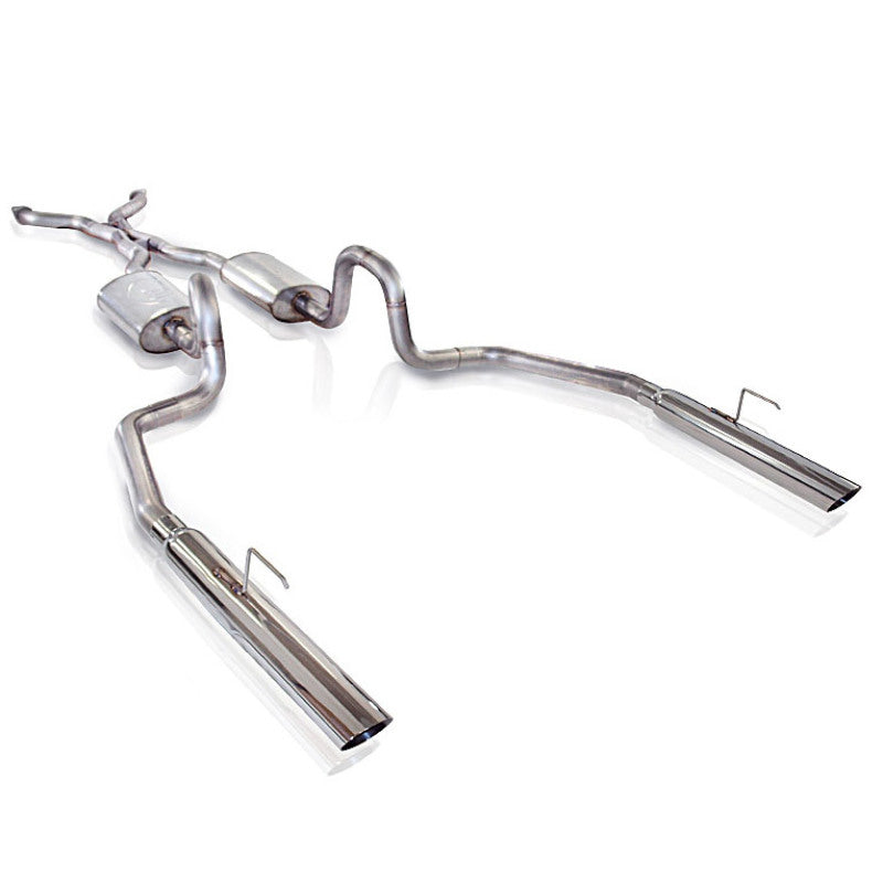 STAINLESS WORKS 2.5in Catback Chambered Exhaust Slash Tips Ford Crown Victoria 4.6L 3V 03-04 - eliteracefab.com