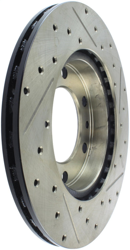 StopTech 81-89 Toyota Land Cruiser Slotted & Drilled Front Rotor Stoptech