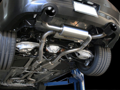 aFe Takeda 2-1/2 in 304 SS Cat-Back Exhaust System Infiniti G37 08-13/Q60 14-15 V6-3.7 w/ Black Tips aFe