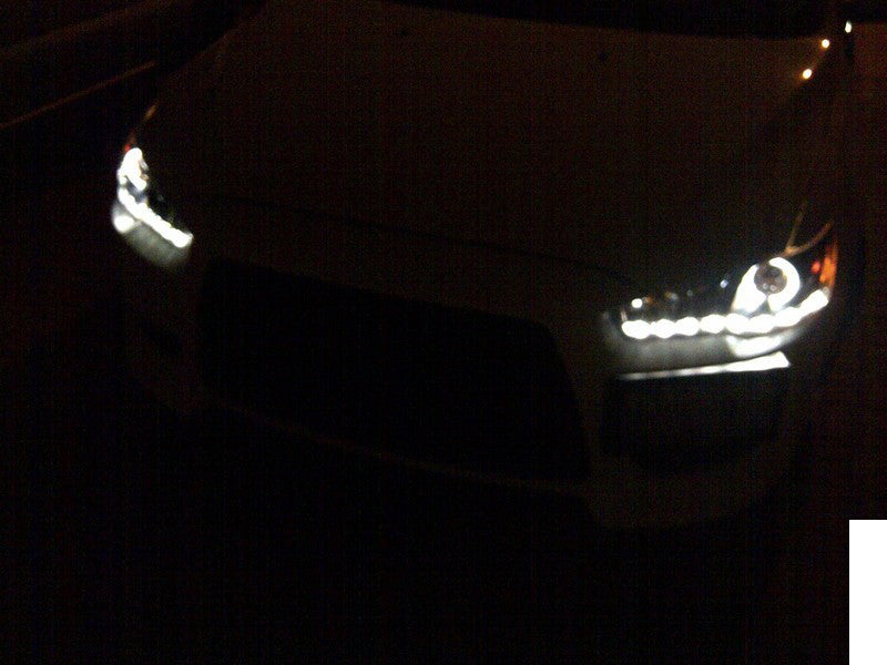 Spyder Mitsubishi Lancer/EVO-10 08-14 Projector Xenon/HID- LED Halo DRL Blk PRO-YD-ML08-HID-DRL-BK - eliteracefab.com