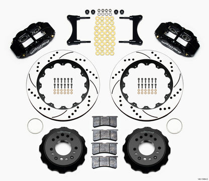 Wilwood Narrow Superlite 6R Front Hat Kit 14.00in Drilled 93-96 Mazda RX7 Wilwood