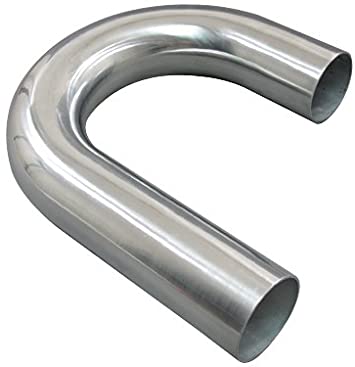 Vibrant 4in O.D. Universal Aluminum Tubing (180 degree Bend) - Polished - eliteracefab.com