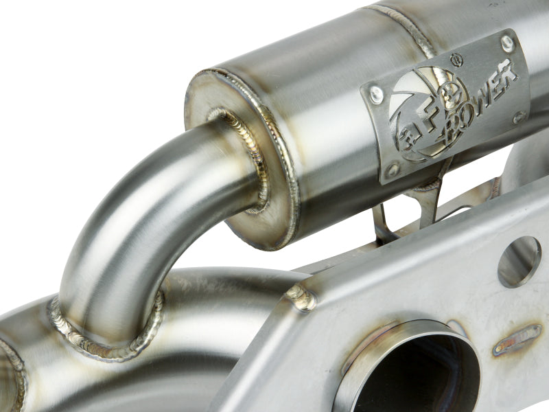 aFe Power MACHForce XP 304 Stainless Secondary Muffler Delete Pipe 14-19 Porsche 911 GT3 3.8L/4.0L aFe