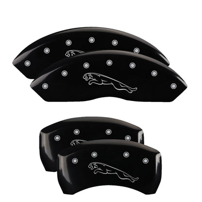 MGP Front set 2 Caliper Covers Engraved Front MGP Black finish silver ch MGP