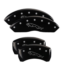 Load image into Gallery viewer, MGP Front set 2 Caliper Covers Engraved Front MGP Black finish silver ch