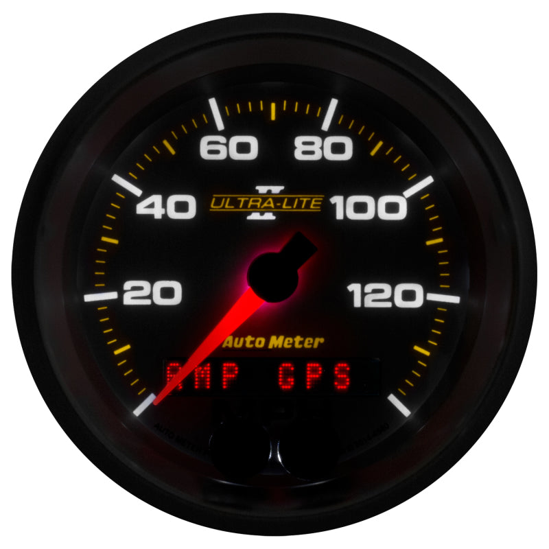 Autometer Ultra-Lite II 3-3/8in 0-140MPH In-Dash Electronic GPS Programmable Speedometer 4980