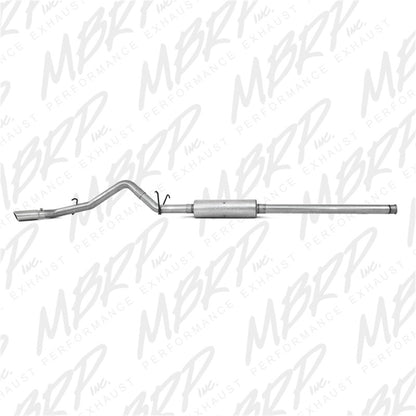 MBRP 14 Chevy/GMC 1500 Silverado/Sierra 4.3L V6/5.3L V8 Single Side Exit AL 3in Cat Back Exhaust - eliteracefab.com