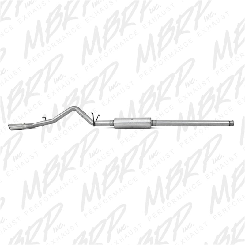 MBRP 14 Chevy/GMC 1500 Silverado/Sierra 4.3L V6/5.3L V8 Single Side Exit AL 3in Cat Back Exhaust - eliteracefab.com