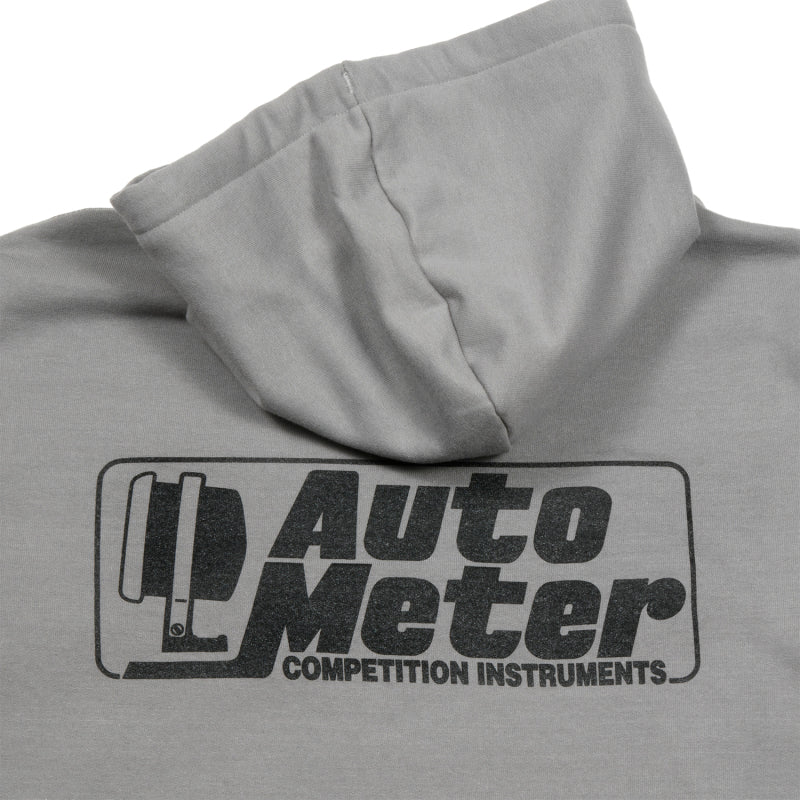 Autometer Gray Competition Pullover Hoodie - Adult Large 0449L