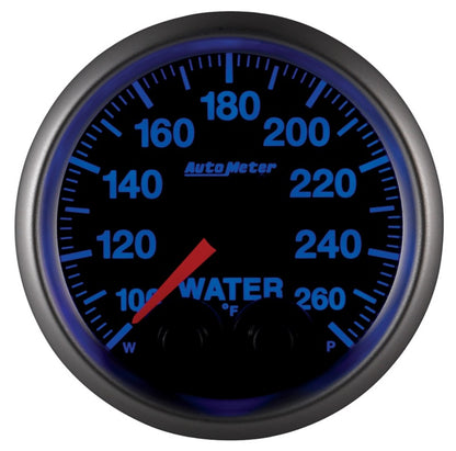 Autometer Elite 52mm 100-260 Degress F Water Temperature Peak and Warn Gauge w/ Electonic Control 5654