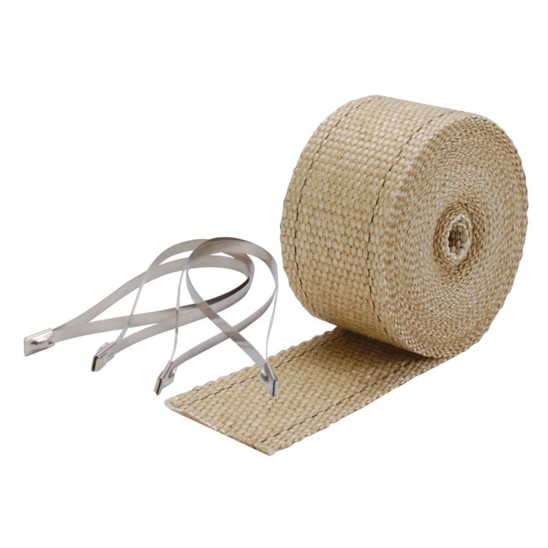 DEI Exhaust Wrap Kit - Pipe Wrap and Locking Tie - Tan DEI