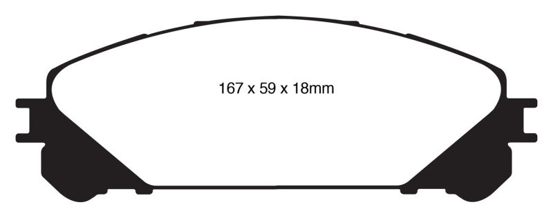 EBC 10+ Lexus RX350 3.5 (Japan) Greenstuff Front Brake Pads - eliteracefab.com