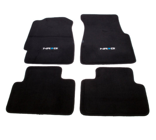 NRG Innovations NRG Logo Carpet Floor Mats for 1992-1995 Honda Civic 2-Door - 4-Piece – FMR-120NRG
