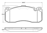 StopTech Premium Ceramic Front Brake Pads - 308.13710