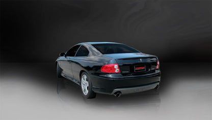 Corsa 05-06 Pontiac GTO 6L V8 2.5in Sport Cat-Back Exhaust + XPipe w/Dual Exit Single 4in BlackTips CORSA Performance